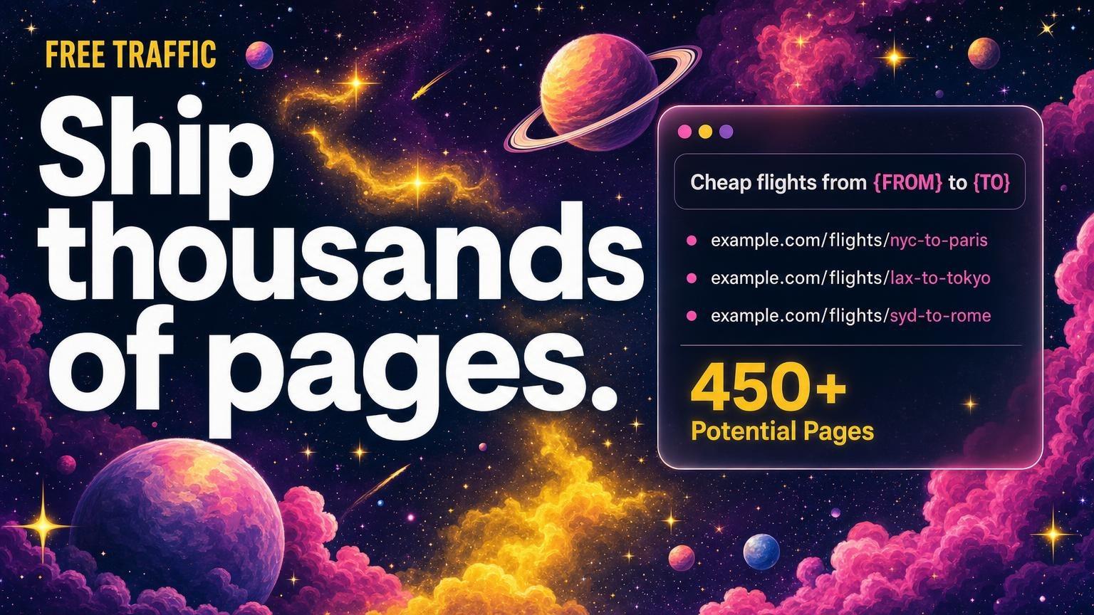 Programmatic SEO course: Ship thousands of pages