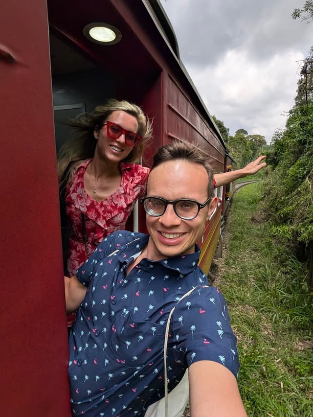 MagicSpace Team on Train